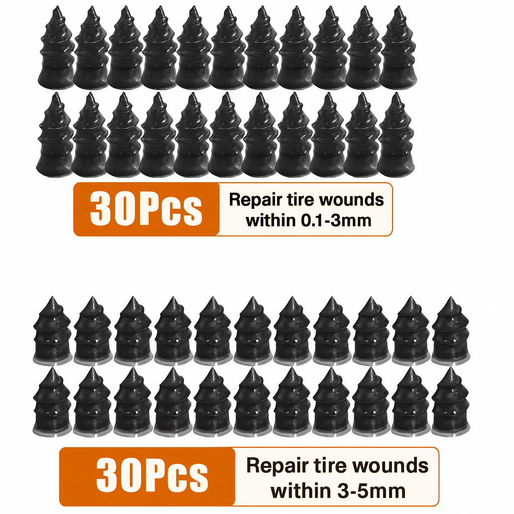 Speed Seal Tire Plug Kit – Rapid Fix for Small Tire Holes & Punctures (60 Plugs)